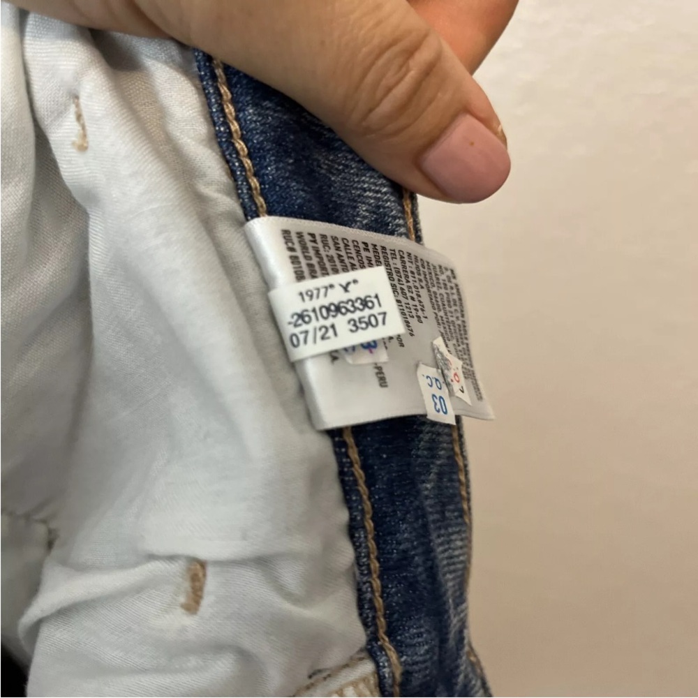 American Eagle Mom Straight Blue Jeans Comfort Stretch Waist Medium Wash Size 6 - Picture 3 of 8